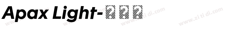 Apax Light字体转换